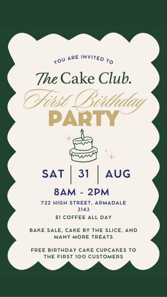 The Cake Club First Birthday