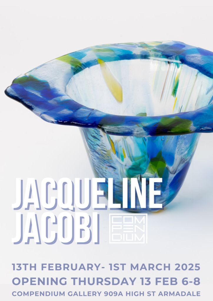 JACQUELINE JACOBI "Fuse" glass exhibition